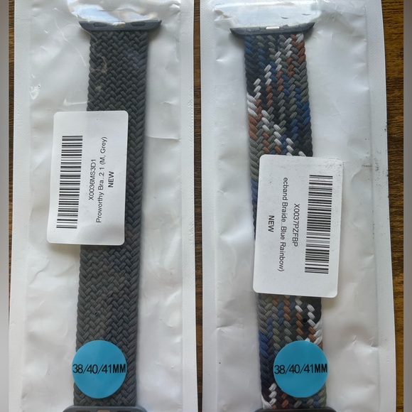 Apple Watch braided stretch bands medium 38/40/41mm - 2 pcs. - Picture 1 of 3